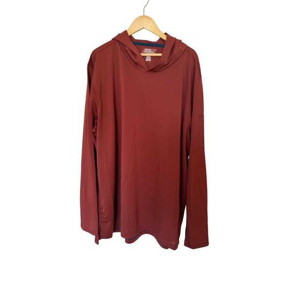 Genuine Dickies Hoodie Long Sleeve Performance Sun Shirt Size XXL Red - Picture 1 of 7